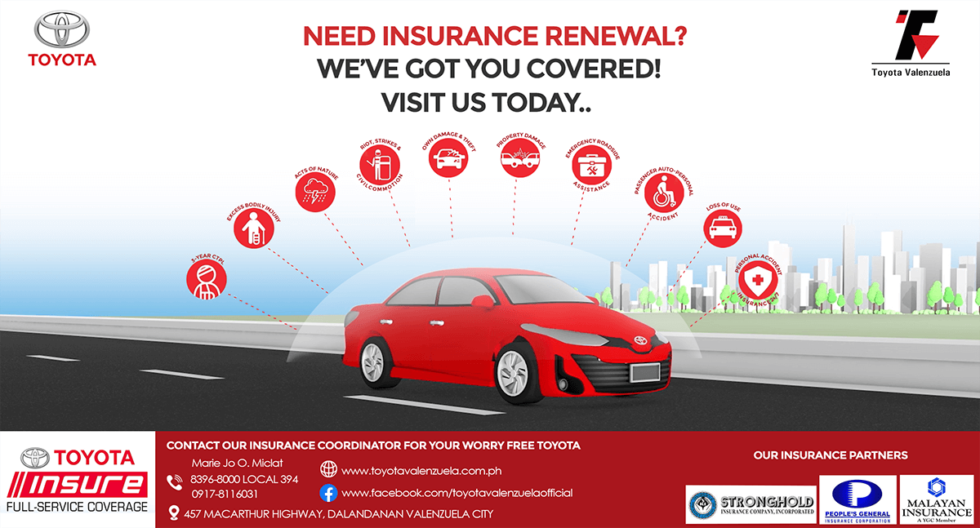 Need Insurance Renewal - Toyota Valenzuela