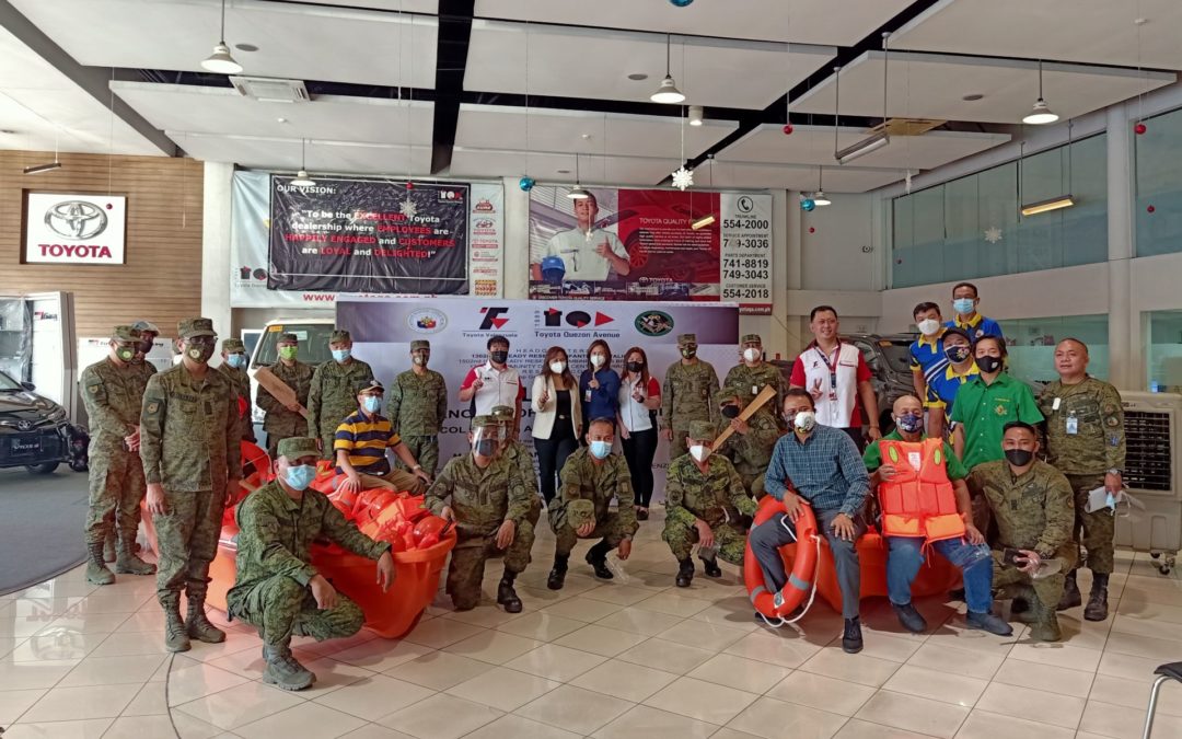 Toyota Quezon Avenue and Toyota Valenzuela Donated HADR Equipment to The Philippine Army.