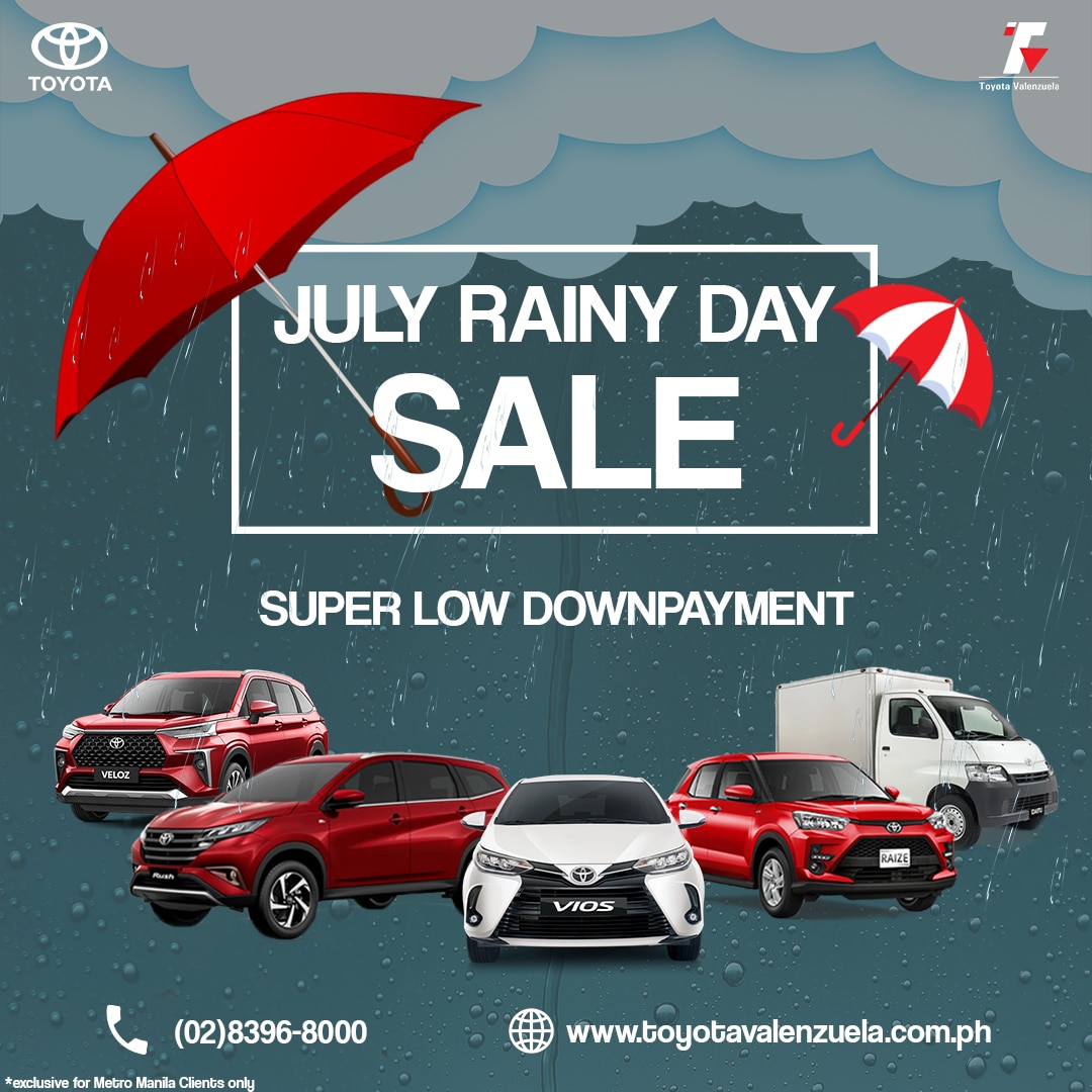 July Rainy Day Sale